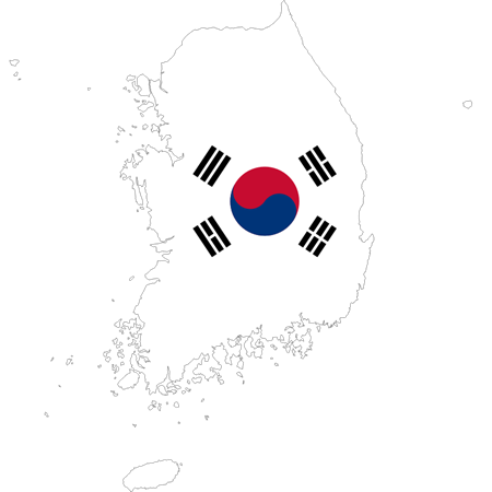 Fexwear South Korea map