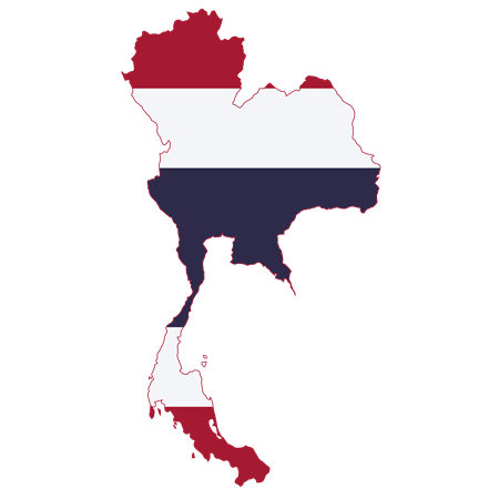 Fexwear Thailand map