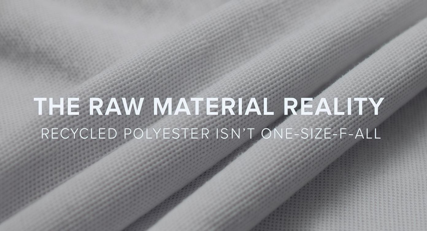 The Raw Material Reality: Recycled Polyester Isn't One-Size-Fits-All